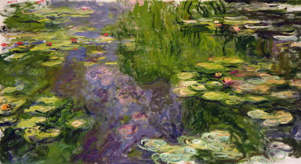 Obrazová reprodukce Lekníny, Claude Monet, 40x22.5 cm