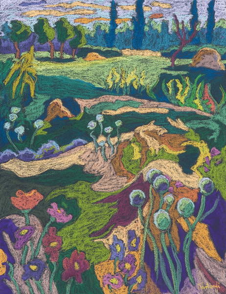 Obrazová reprodukce July Terrain, 2008, Marta Martonfi-Benke, 30 × 40 cm