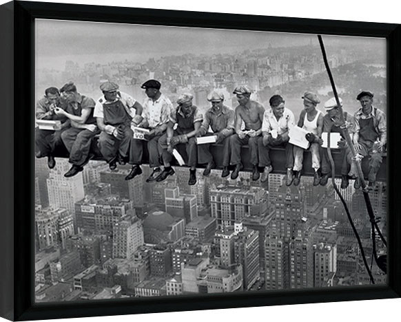 Framed Poster Lunch on a Skyscraper