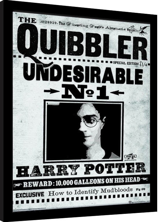 Gerahmte Poster Harry Potter - The Quibbler