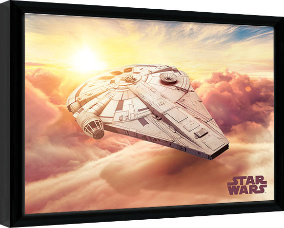 Poster incorniciato Solo: A Star Wars Story - Millennium Falcon