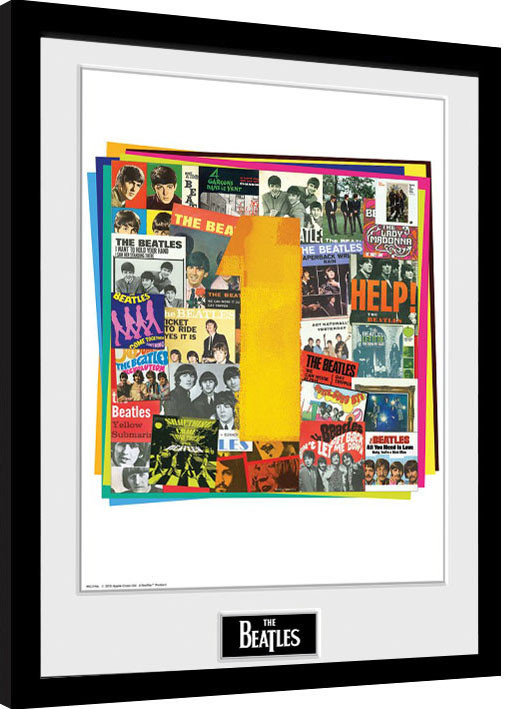 Poster incorniciato The Beatles - No1 Albums