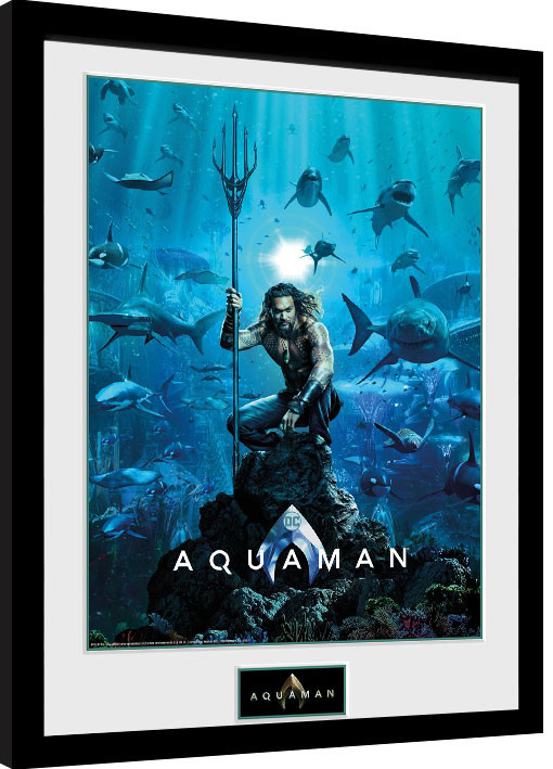 Gerahmte Poster Aquaman - One Sheet