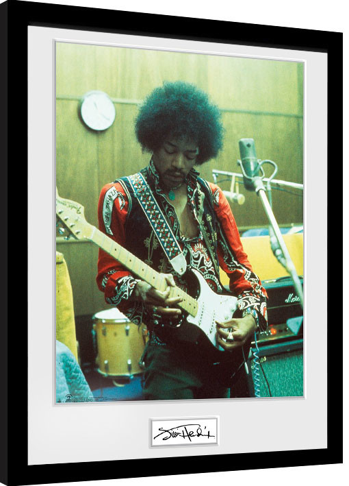 Zarámovaný plagát Jimi Hendrix - Studio