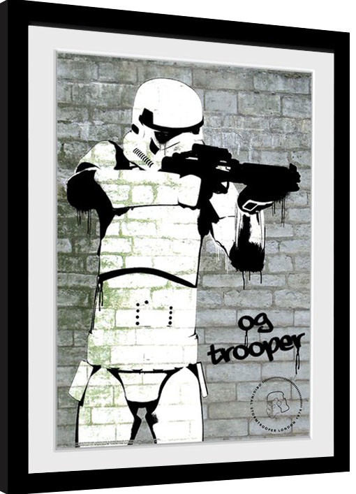 Ingelijste poster Stormtrooper - Spray
