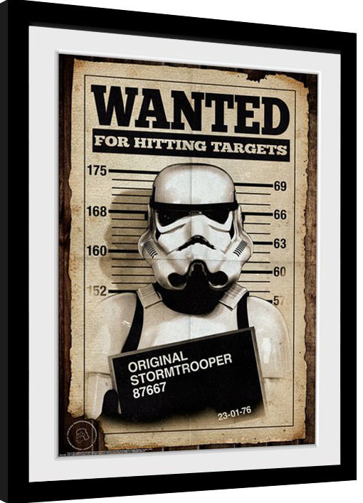 Ingelijste poster Stormtrooper - Mug Shot