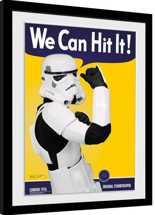 Rámovaný plakát Stormtrooper - Can Hit
