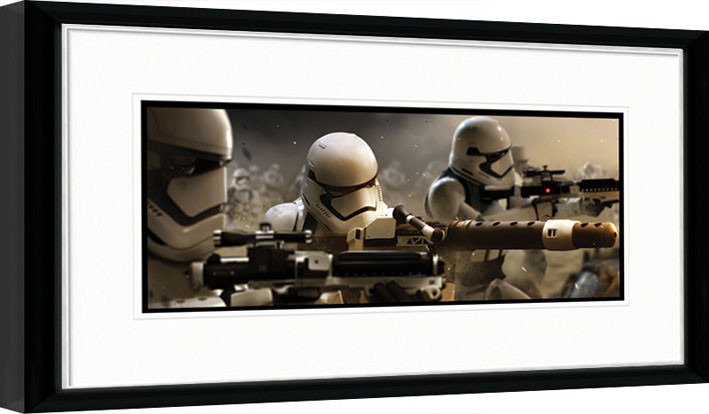 Poster incorniciato Star Wars, Episodio VII : Il risveglio della Forza - Stormtrooper Trench