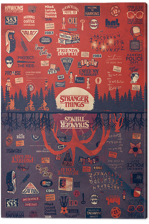 Canvas Print Stranger Things - The Upside Down