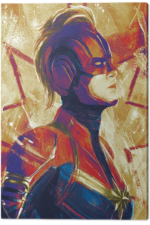Bilde på lerret Captain Marvel - Paint