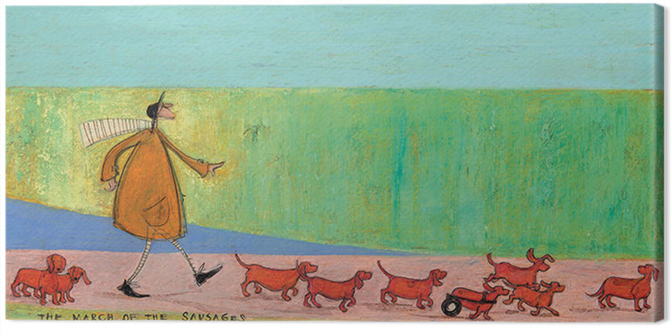 Obraz na płótnie Sam Toft - The March of the Sausages