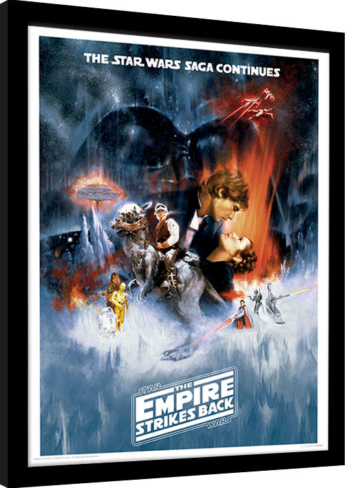 Inramad poster Star Wars: Rymdimperiet slår tillbaka - One Sheet
