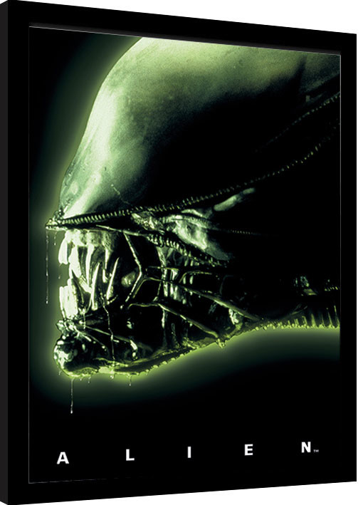 Rámovaný plakát Vetřelec (Alien) - Head Green
