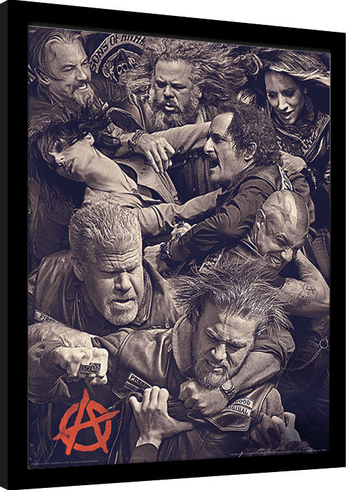 Poster incorniciato Sons of Anarchy - Fight