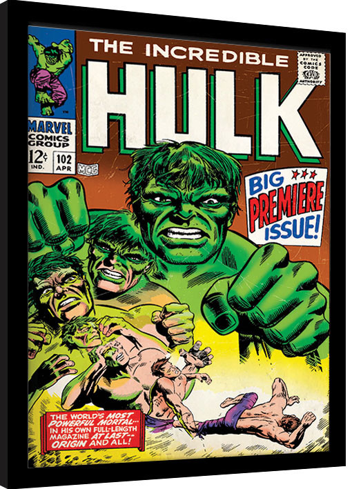 Oprawiony plakat Hulk - Comic Cover