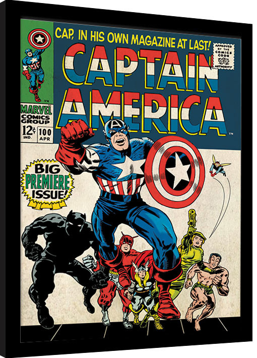 Obraz na zeď - Captain America - Premiere, 34.3 × 44.5 cm