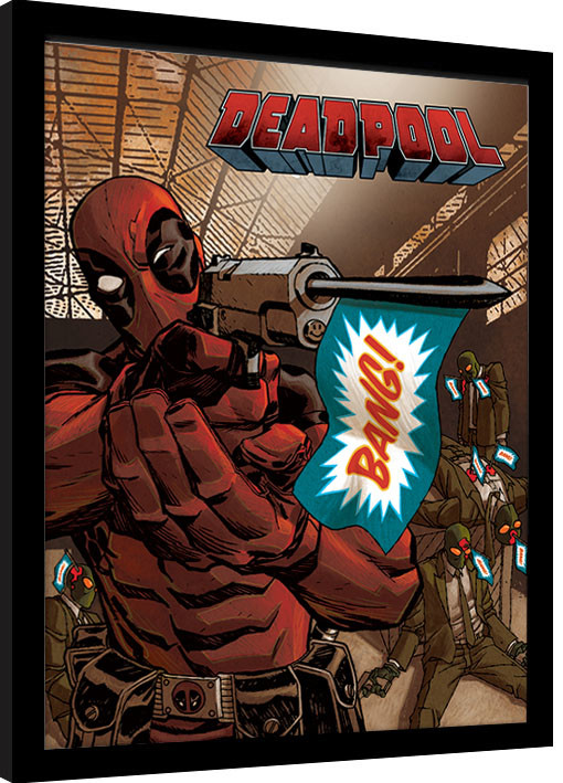 Gerahmte Poster Deadpool - Bang