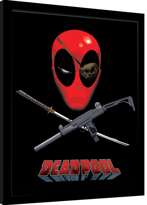 Rámovaný plakát Deadpool - Eye Patch