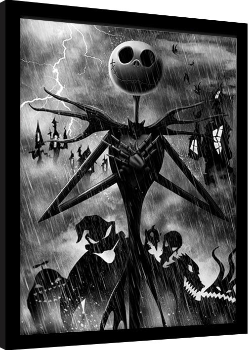 Poster incorniciato Nightmare Before Christmas - Jack Storm