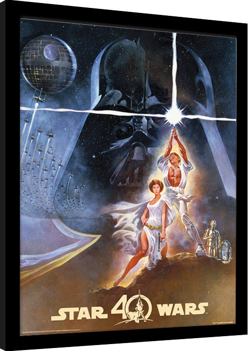 Poster incorniciato Star Wars 40th Anniversary - New Hope Art