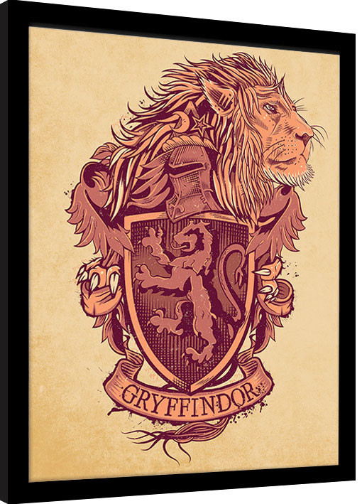 Zarámovaný plagát Harry Potter - Gryffindor