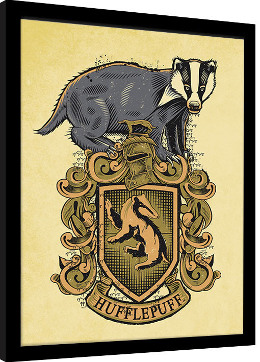 Inramad poster Harry Potter - Hufflepuff