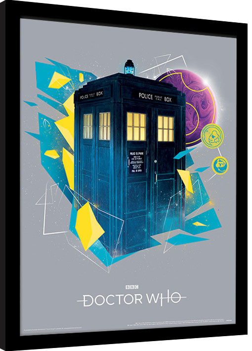 Poster incorniciato Doctor Who - Geometric Tardis