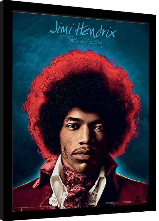 Inramad poster Jimi Hendrix - Both Sides of the Sky