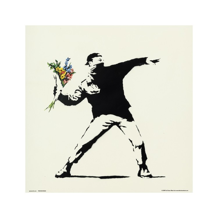 Stampa d'arte Banksy - Flower Bomber