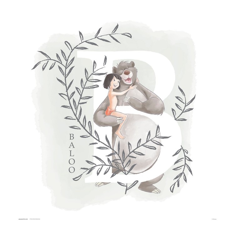 Kunstdruk Disney - The Jungle Book