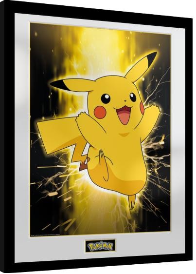 Gerahmte Poster Pokemon - Pikachu