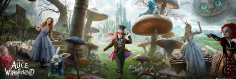 Poster Alice in wonderland - landscape