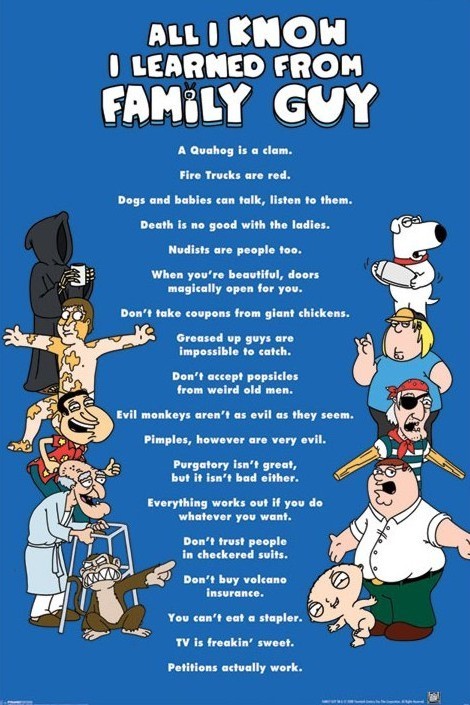 Plakát FAMILY GUY - all i know