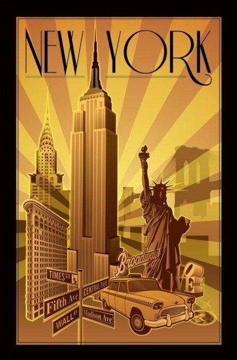 Poster New York - illustration
