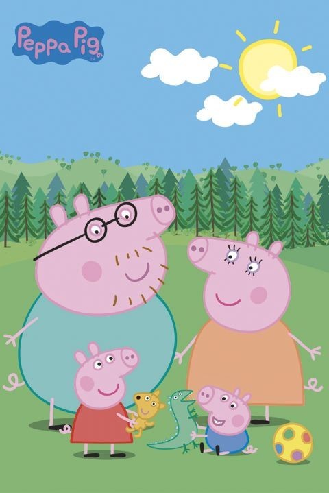 Poster PEPPA PIG - familia
