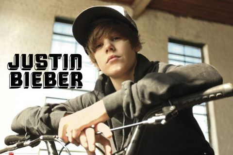 Plakát Justin Bieber - bike