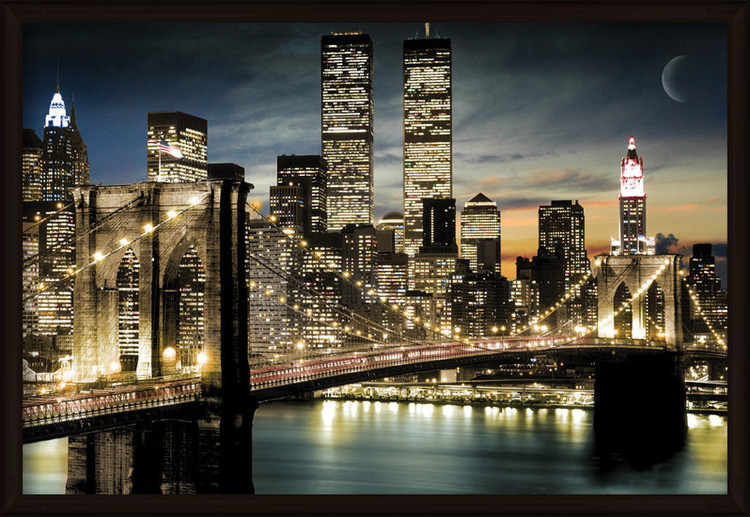 Framed Poster Manhattan - Lights