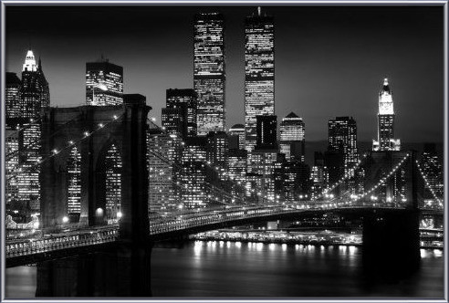 Framed Poster Manhattan - Night