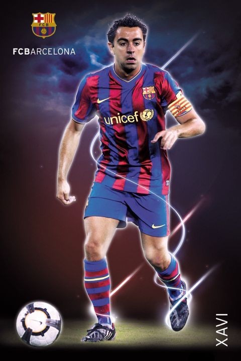 Plakát Barcelona - Xavi 09/10