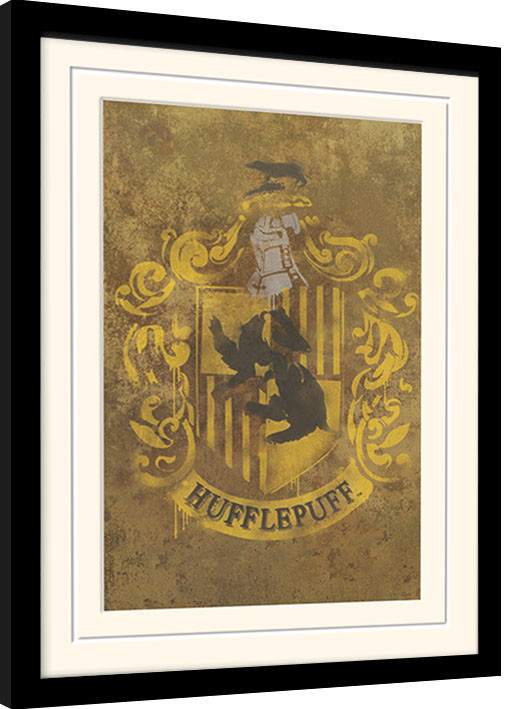 Oprawiony plakat Harry Potter - Hufflepuff Crest