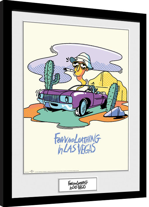 Poster incorniciato Paura e delirio a Las Vegas - Illustration