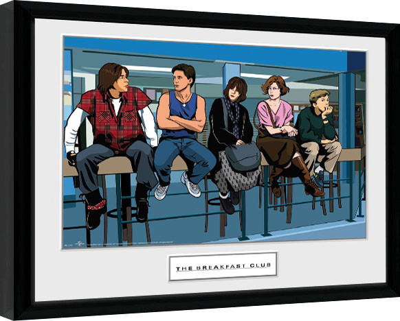 Zarámovaný plagát Raňajkový klub - Illustration Characters