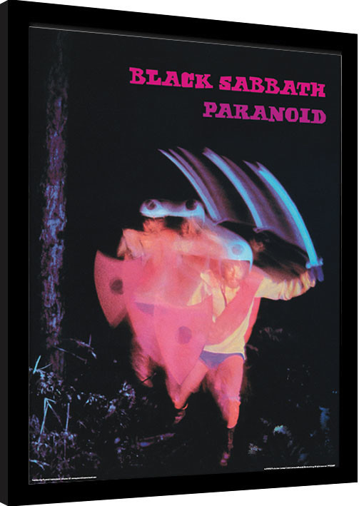 Framed Poster Black Sabbath - Paranoid