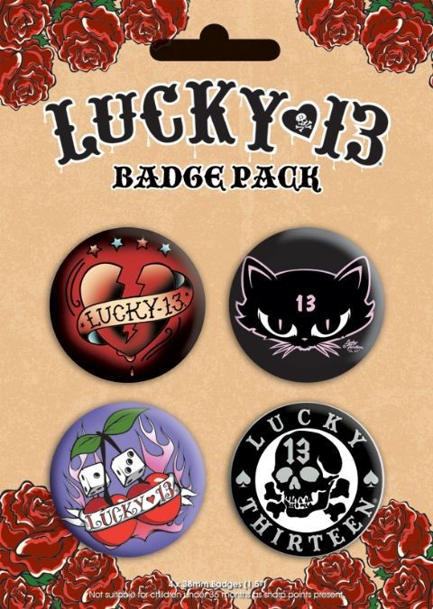 Set insigne LUCKY 13