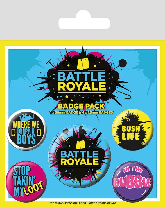 Ansteckerset Battle Royale - Infographic