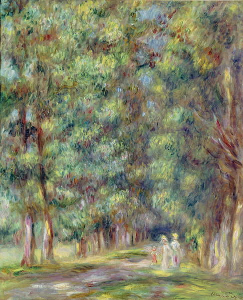 Levně Plakát, Obraz - Path in a Wood, 1910, Pierre Auguste Renoir, 30 × 40 cm