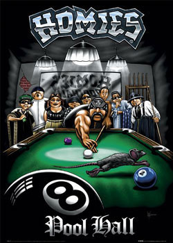 Poster Homies - pool hall