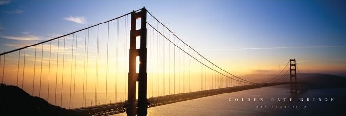 Poster San Francisco - golden gate bridge