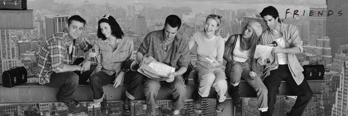 Poster Lunch on a skyscraper - friends