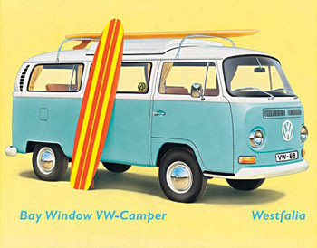 Metallschild VW BAY WINDOW KOMBI